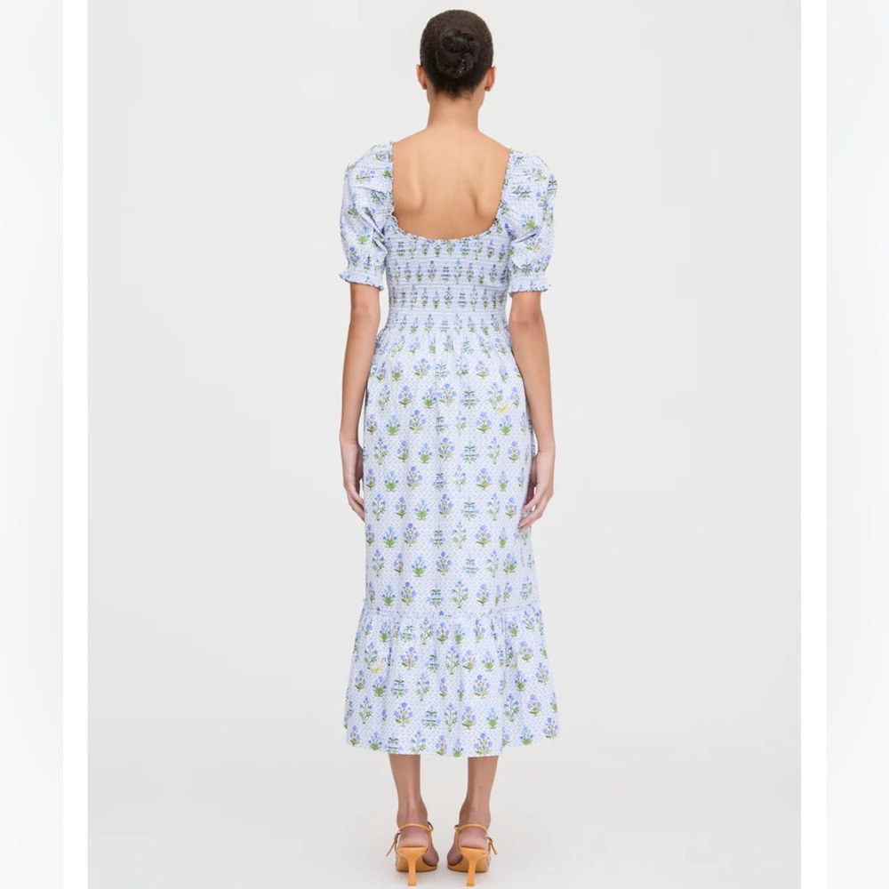 Hill House Blue and White Floral Maxi Dress - Picture 3 of 8
